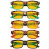 Eyekepper 5 Pack Stylish Computer Reading Glasses for Women Blue Light Blocking Readers Amber Tinted +1.00 view 2
