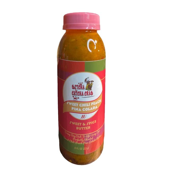 Betcha Catcha Crab Seasoned Butter (Sweet Chili Peach Pina Colada, 8 Fl Oz)