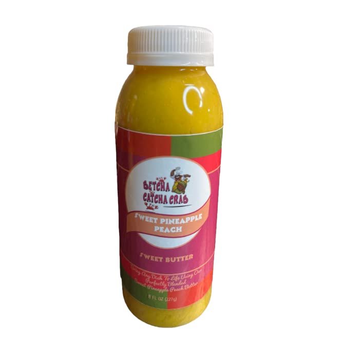 Betcha Catcha Crab Seasoned Butter (Sweet Pineapple Peach, 8 Fl Oz)