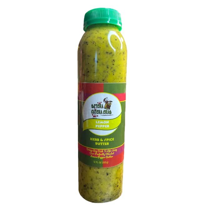 Betcha Catcha Crab Seasoned Butter (Lemon Pepper, 12 Fl Oz)