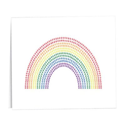 12 Rainbow LGBTQ+ Paw Print Stationary Note Cards - Gay Pride Rainbow Paw Print Blank Cards for Pride Month, Appreciation, Invites and More!