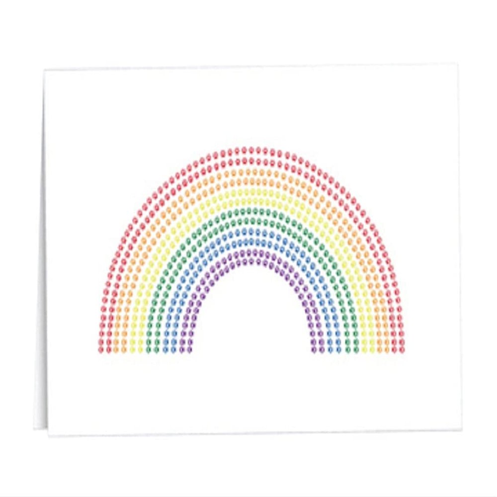 12 Rainbow LGBTQ+ Paw Print Stationary Note Cards - Gay Pride Rainbow Paw Print Blank Cards for Pride Month, Appreciation, Invites and More!