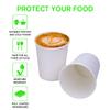 Smygoods White Disposable Paper Coffee Cups with Lids (10 OZ, 25 Count) For Hot Beverages, Tea, Espresso, Cocoa - To Go Drink Containers, Caf & Office view 2