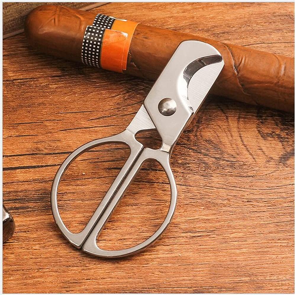 Cigar Scissors Cutter Stainless Steel Guillotine Double Blade Straight Cut Cigar Lovers Tools (mini)