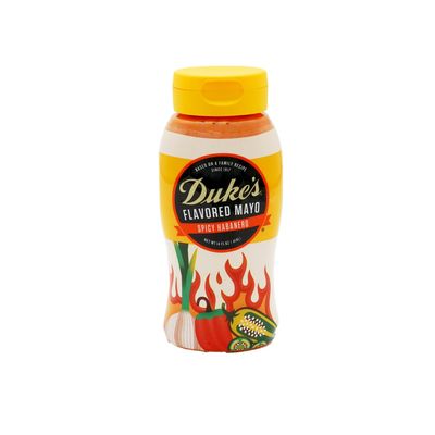 Dukes Habanero Garlic Flavored Mayonnaise Squeeze Bottle  Spicy & Bold, 14 Ounce (Pack of 1)