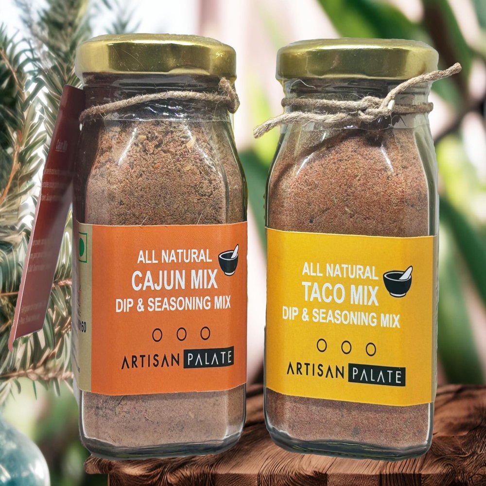 Artisan Palate Mexican Nights Combo Taco Seasoning and Cajun Seasoning 100grams Each
