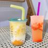 100Packs Plastic Straws Disposable Individually Wrapped 0.43in Big Width Bendable Flexible Drinking Straws for Thicker Beverage or Spureed soups or Smoothies or Think milkshakes (large diameter hole) view 4