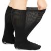 Mediss 3 Pairs Extra Width Socks for Lymphedema & Diabetic, Bariatric Sock Stretches up to 30" for Swollen Feet view 1