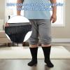 Mediss 3 Pairs Extra Width Socks for Lymphedema & Diabetic, Bariatric Sock Stretches up to 30" for Swollen Feet view 3