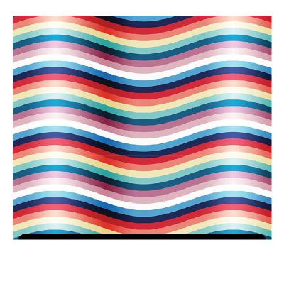Pride/Rainbow Patterned HTV (19.66" x 12") - Ripples Rainbow