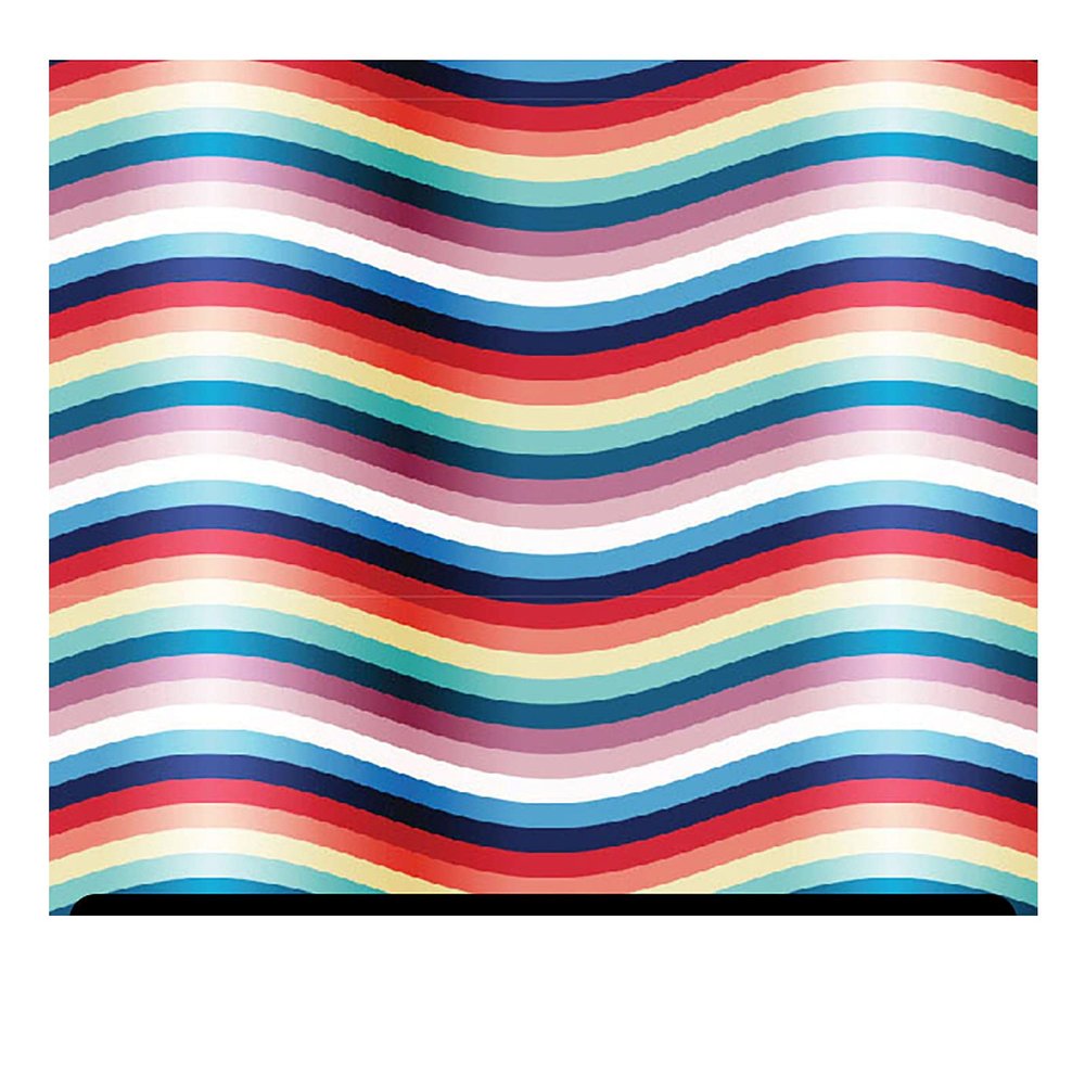 Pride/Rainbow Patterned HTV (19.66" x 12") - Ripples Rainbow