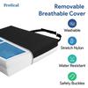 Wheelchair Seat Cushion Gel Infused Foam - Orthopedic, Coccyx, Tailbone Support - High Resilience for Positioning and Stability Prevents Pressure Sores, 2" Low Profile - 22" x 18" x 2" view 4