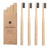 Gongi Wooden Bamboo Toothbrush - 20,000 High Bristle Count Toothbrush - Micro-Nano Extra Soft Bristles - 4-Pack view 2