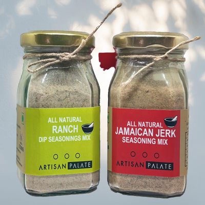 Artisan Palate Jamaican Jerk Seasoning & Ranch Mix Combo 100 grms Each