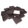N'icePackaging 100 Qty - Chocolate Brown Cotton Filled Gift Boxes - Size 3 1/2" x 3 1/2" x 7/8" - USA Made - Holidays/Birthdays/Sales/Storage/Display/Travel view 3