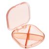 2pcs Portable Daily Pill Organizer Plastic Medicine Holder Lightweight Compact Travel Storage Box for Vitamins and Medication Semi-Transparent Design view 1