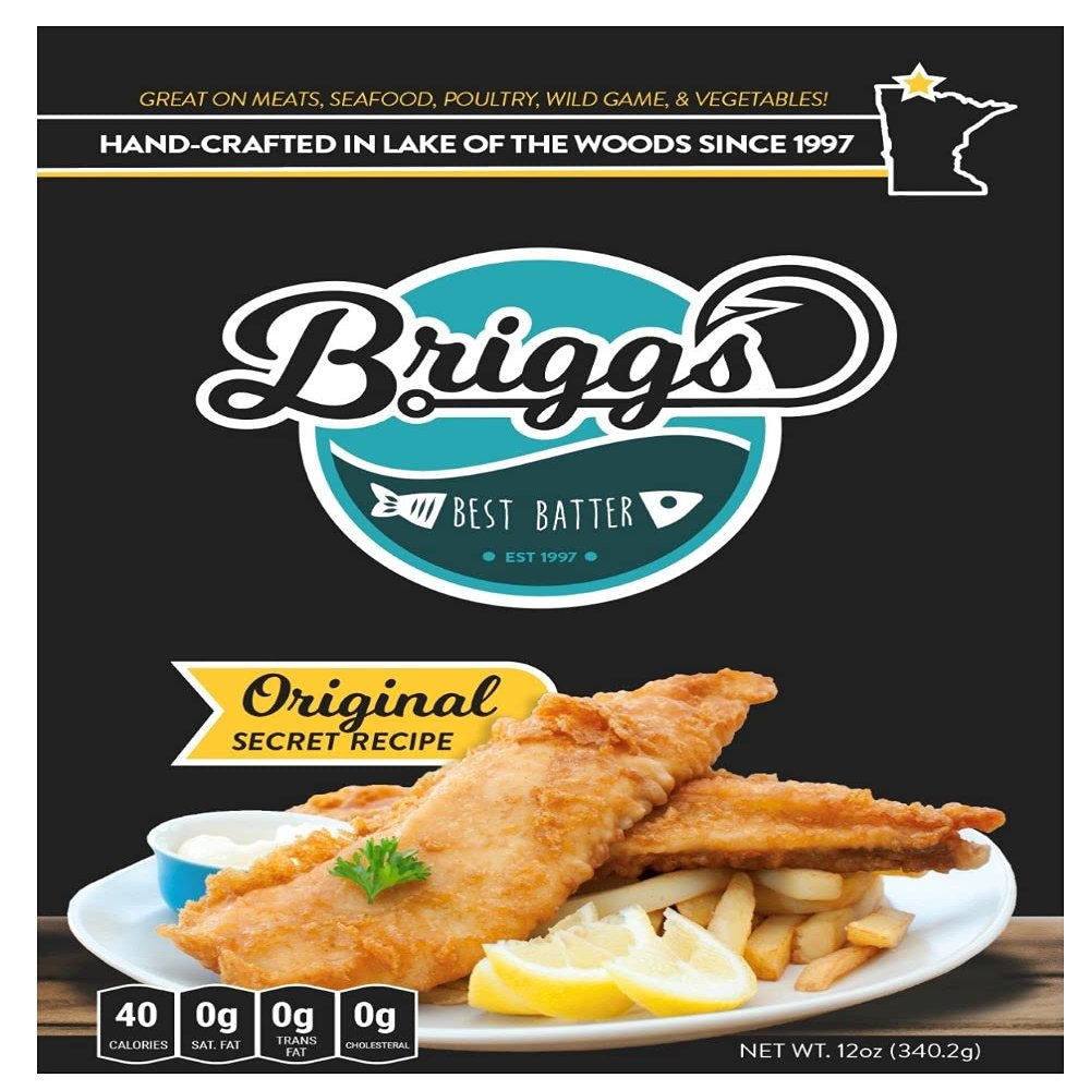 Briggs Best Batter Original Secret Recipe 12 fl oz. Handcrafted in Lake of the Woods!
