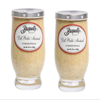 Braswell's Select Dill Pickle Mustard. New 2 Pack