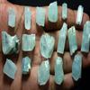 10 Gram (4-10pcs) lot of AA Grade Hand Picked Aquamarine Crystals from Shigar for Wire Wrapping, Collection and Jewelry Gemstone Parcel. view 1