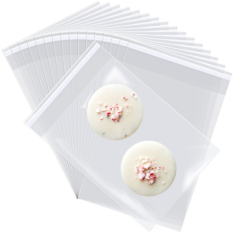 400 Pcs Cellophane Bags, 3x5" 2.8 Mils Cookie Bags for Packaging, Small Cellophane Bags Self Adhesive, Cello Bags Small Clear Plastic Bags for Candy, Dessert, Bakery,Jewelry, Crafts