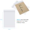 Romeda 300 Pcs Cellophane Bags, 4x6" 2.8 Mils Cookie Bags for Packaging, Small Cellophane Bags Self Adhesive, Cello Bags Small Clear Plastic Bags for Candy, Bread, Dessert, Party Favors, Bakery view 2