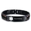 ZKXXJ Free Engraving Medical Alert Bracelets for Men Women Free Arthritis Stainless Steel Adjustable Wristband Emergency ID Identification Cuff Bracelet Health Awareness Jewelry for Adults Teens view 1