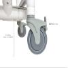 5" Institutional-Grade Replacement Shower Chair Wheels  Set of 4 Locking Casters for Rolling & Commode Chairs, Fits Models DL-1, RL-1 & RCL-1 view 3