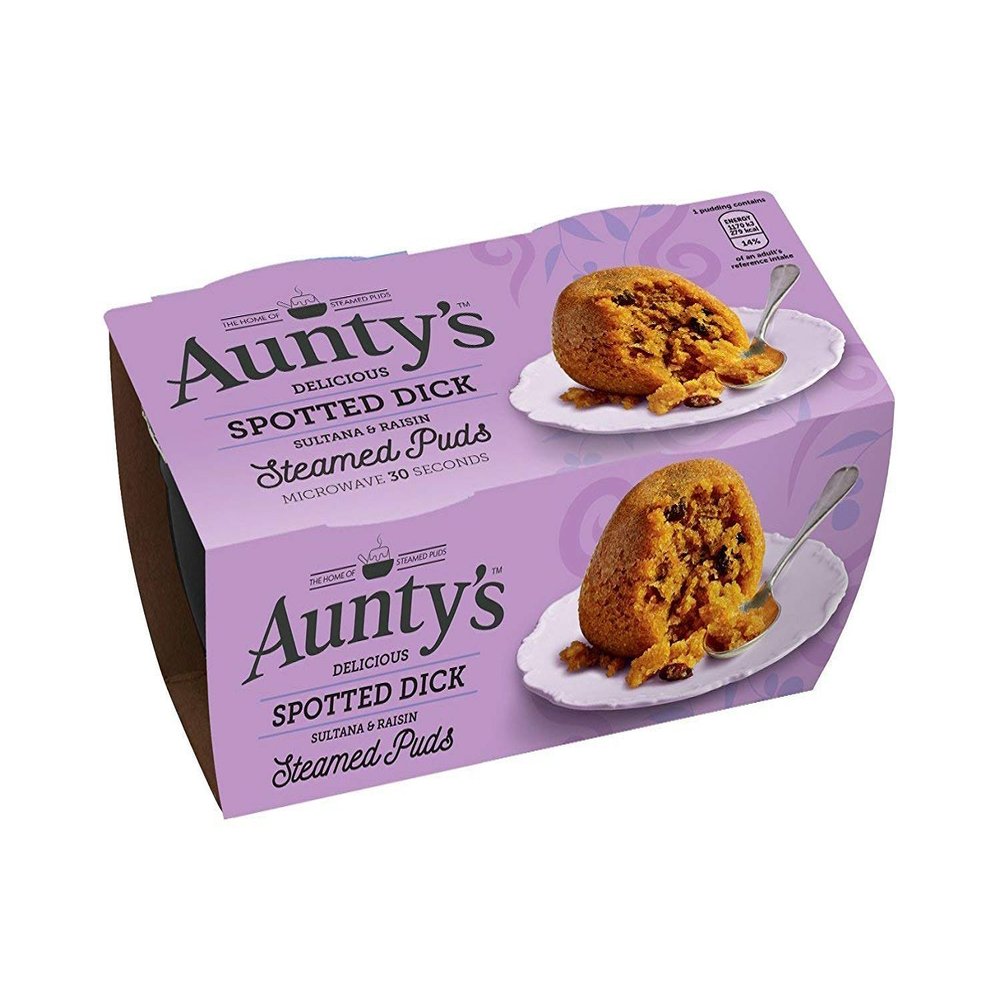 Aunty's Spotted Dick 2 x 95g - 4 PACK
