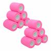 [12 Pack-3"x5Yards]MINGYUE Self Adhesive Bandage Wrap,Athletic Tape,Sports Tape,Wrist and Ankle Wrap Tape,Cohesive Bandage for Vet Tape(Pink) view 1