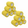 [12 Pack-3" x5Yards] MINGYUE Self Adhesive Bandage Wrap,Athletic Tape,Sports Tape,Wrist and Ankle Wrap Tape,Cohesive Bandage for Vet Tape(Yello) view 1