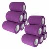 [12 Pack-3" x5Yards] MINGYUE Self Adhesive Bandage Wrap,Athletic Tape,Sports Tape,Wrist and Ankle Wrap Tape,Cohesive Bandage for Vet Tape(Purple) view 1