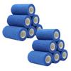 [12 Pack-4"x5Yards]MINGYUE Self Adhesive Bandage Wrap,Athletic Tape,Sports Tape,Wrist and Ankle Wrap Tape,Cohesive Bandage for vet tape(Blue) view 1