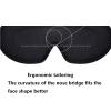 Eye Mask for Sleeping Women and Men, 3D Contoured Sleep Mask, Soft Breathable Blackout Eye Shades Blindfold for Travel, Naps, Yoga, Plane, Night 1PCS Purple view 2
