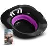 Fivona Foldable Sitz Bath Yoni Steam Seat for V Steaming and Sitz Bath Soaking - Special Black Line Over the Toilet Home Perineal Spa for Postpartum and Hemorrhoids Care view 1