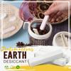 Lacechili, Repeated Use Diatom Drying Rod,Non-toxic Diatomaceous Earth Desiccant Keep Dry Stick Damp Moisture Absorber Dehumidifier,For Room Kitchen Clothes Food Storage (4PCS), White view 2
