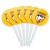 GRAPHICS & MORE Harry Potter Hufflepuff Stain Glass Cupcake Picks Toppers Decoration Set of 6 view 1