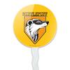GRAPHICS & MORE Harry Potter Hufflepuff Stain Glass Cupcake Picks Toppers Decoration Set of 6 view 2