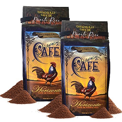 Draco Rosa Caf - Pea Berry CARACOLILLO Ground 'Molido' Coffee 8oz (2pk)