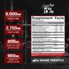 5% Nutrition Rich Piana AllDayYouMay BCAA Powder | Premium Intra & Post Workout Amino Acids, Hydration, Endurance, Muscle Recovery, Joint & Liver Support | 16.93 oz, 30 Servings (Mango Pineapple) view 2