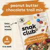 Snak Club Peanut Butter Chocolate Trail Mix with Peanuts, Peanut Butter M&MS, Toffee Peanuts, and Pretzels, 6 oz Per Bag, 6 Resealable Bags view 3