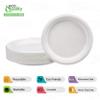 EcoQuality 7 inch Plates 100% Compostable - Natural Sugarcane Biodegradable Compostable Bagasse Bamboo Environmentally Friendly - Plates for Dessert, Appetizers, Birthdays, Microwavable (350) view 2