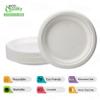 EcoQuality 10 Inch Disposable Plates 100% Compostable - Natural Sugarcane Biodegradable Compostable Bagasse Bamboo Environmentally Friendly - Plates for Dessert, Birthdays, Microwavable (200) view 2