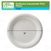 EcoQuality 9 inch Plates 100% Compostable - Natural Sugarcane Biodegradable Compostable Bagasse Bamboo Environmentally Friendly - Plates for Dessert, Appetizers, Birthdays, Microwavable (300) view 3