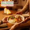 EcoQuality 9 inch Plates 100% Compostable - Natural Sugarcane Biodegradable Compostable Bagasse Bamboo Environmentally Friendly - Plates for Dessert, Appetizers, Birthdays, Microwavable (300) view 4
