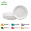 EcoQuality 100% Compostable 6 inch Plates - Natural SugarCane Biodegradable Compostable Bagasse Bamboo Environmentally Friendly - Plates for Dessert, Appetizers, Birthdays, Microwavable (50) view 2