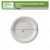 EcoQuality 100% Compostable 6 inch Plates - Natural SugarCane Biodegradable Compostable Bagasse Bamboo Environmentally Friendly - Plates for Dessert, Appetizers, Birthdays, Microwavable (50) view 3