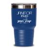 Janitor Tumbler Paid to clean your crap Best Gift For Janitor 30oz, Blue view 1