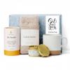 Unboxme Comforting Care Package for Women - Organic Self-Care Get Well Soon Gift Basket with Fluffy Socks, Lemon Ginger Tea Set, Sea Salt, Scented Candle - Ideal Post-Surgery & Feel Better Basket view 1