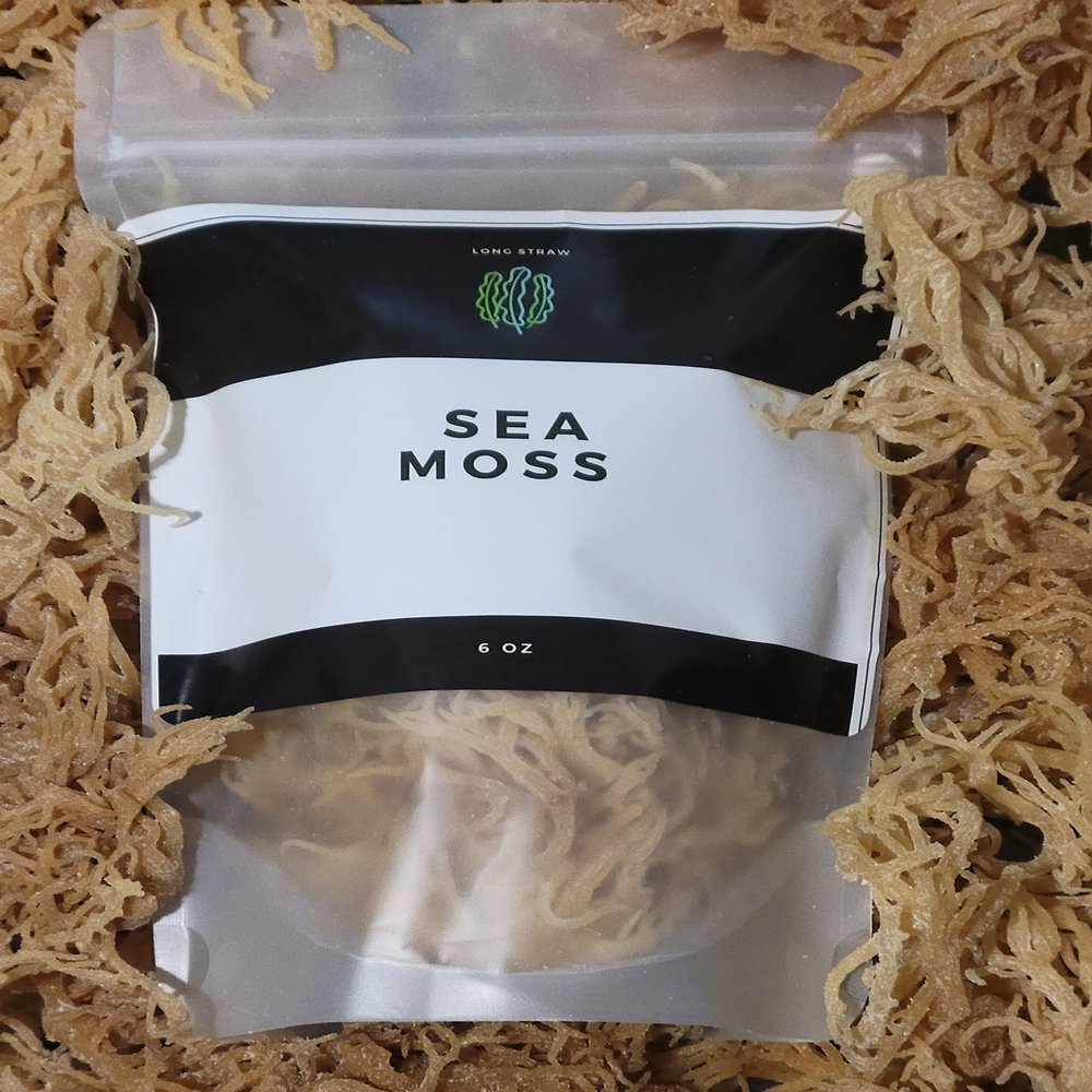 89 Dried High-Yield Wildcrafted Irish Seamoss in Resealable Pouch (6oz Pouch) Organic Sea Moss with 100% Natural Flavors - Superfood for Immune and Digestive System - Non-GMO, Vegan, Gluten-Free