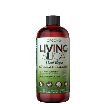 Living Silica Plant Based Collagen Booster | Vegan | Supports Healthy Collagen and Elastin Production for Joint & Bone Support, Glowing Skin, Strong Hair & Nails 500 ml | 16.9 Fl Oz